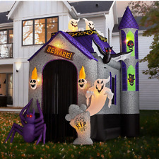 Member's Mark 12ft Airblown Inflatable Spooky Archway Haunted House Tunnel, NEW picture