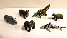 Safari & Yowie Animal Figures Lot Rhino Ant Eater Hippo & More picture