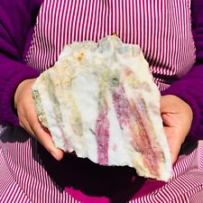 3.78LB Natural Red tourmaline quartz crystal original stone specimen healing picture