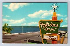 Eufaula AL- Alabama, Sign, Holiday Inn, Advertisement, Antique, Vintage Postcard picture