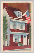 Postcard The Betsy Ross House Philadelphia Pennsylvania  Linen Posted 1943 picture