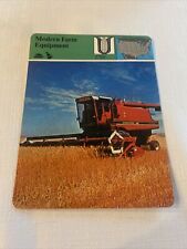 1981 panarizon modern farm equipment learning card laminated picture