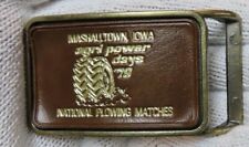 Marshalltown Iowa 1979 Plowing Matches Belt Buckle  picture