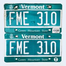 2020 United States Vermont Green Mountain Passenger License Plate FME 310 picture