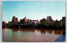 Little Rock AR-Arkansas, Panoramic Skyline, Arkansas River, Vintage Postcard pos picture