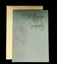 Vintage Buzza Sympathy Greeting Card By Gibson Greetings picture