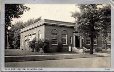Postcard U.S. Post Office in Clinton, Indiana picture