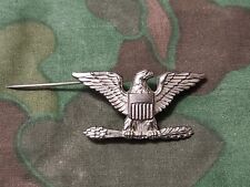 WWII US NS MEYER COLONEL Rank Pinback USMC Marine Paratrooper Airborne Sterling? picture