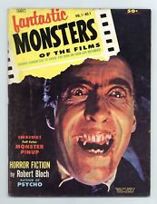 Fantastic Monsters of the Films #1 VG+ 4.5 1962 picture