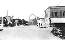 Street View Drug Store Overton Nebraska NE Reprint Postcard picture