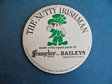 Vintage 1986 The Nutty Irishman Frangelico Liqueur & Baileys Irish Cream Pinback picture