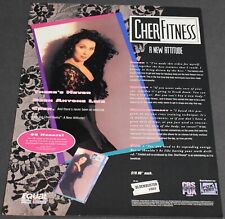 1991 Print Ad Cher Fitness New Attitude Workout Exercise Lady Star Beauty art picture