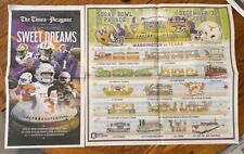 2024 SUGAR BOWL TEXAS vs HUSKIES NEW ORLEANS NEWSPAPER + PARADE POSTER picture