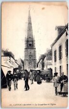 Postcard - The Grand Rue and the Church, Carnac, France picture