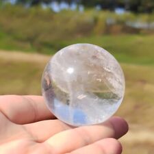 150g Top Natural White Quartz Sphere Hand Carved Crystal Ball Healing .X3002 picture