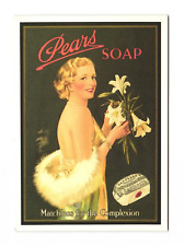Pears Soap Matchless for the Complexion Glamorous Ladies Series Postcard 4x6 picture