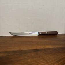 Case XX Stainless Carving Concave Ground Kitchen Knife CA 283-7” Wood Handle Vtg picture
