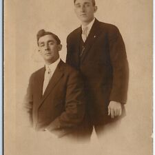 c1910s Indianapolis, Ind. Dapper Handsome Men RPPC Real Photo PC Dailey IN A122 picture