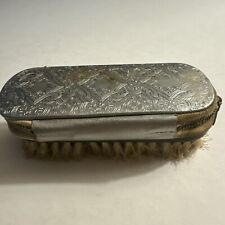 Vintage 1930s Clothing Brush Travel Sewing Kit Leather Case AUSTRIA 4” picture