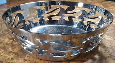 ALESSI 7 inch Stainless Steel FRUIT BOWL Giovannoni design Italy  some scratches picture