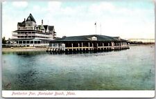 Pemberton Pier Nantasket Beach Massachusetts MA Building Ocean View Postcard picture