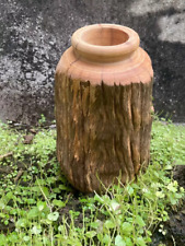 Unique Handcrafted Wood Log Flower Vase GỖ LŨA  Natural Home Décor Accent Charm picture