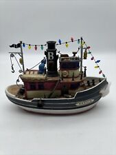 Lemax Lighted Tugboat Village Collection Plymouth Corners BESSIE 2001 “AS IS” picture