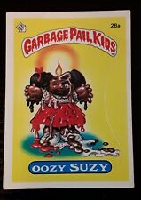 1985 Topps Garbage Pail Kids 1st Series 1 Glossy Back Card 28a** Oozy Suzy picture