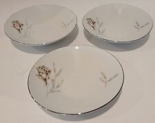 3 VTG Friedrich Kaestner Huntington Rose Germany Porcelain Berry Bowls~5