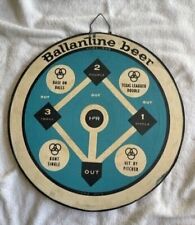 1960s Ballantine Beer Baseball Dartboard, vintage look, never used picture