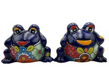 Talavera Bubble Frog Planter 2 Animal Pot Mexican Pottery Folk Art Multicolor 9