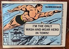 1967 Philadelphia Gum Marvel Super Heroes Stickers #14 Submariner Rare picture