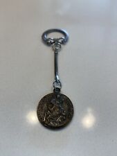 Vintage St Christopher Protect Us Blessing Catholic Church Religious  Keychain picture