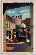 Chicago, Illinois, 1933 World's Fair Century Of Progress, Paris Vintage Postcard picture