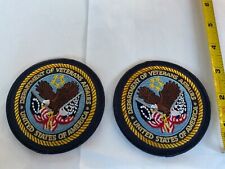 Department Of Veterans Affairs Hat,vest,jacket size collectible patch 2 pieces picture
