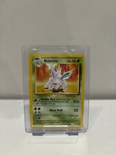 Nidorino Base Set WOTC Pokemon Card 37/102 - 4TH PRINT ©️ 1999 - 2000 picture