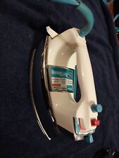 Vintage GE Spray Steam and Dry IRON General Electric WORKS PERFECT Turquoise Blu picture