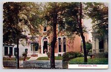 c1910 James Whitcomb Riley Residence House Indianapolis Indiana IN Postcard picture