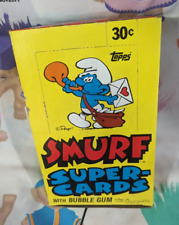 1982 Vintage Topps Smurf Cello Pack Box Test Issue picture