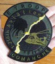 1st Battalion 210th Aviation E TROOP COMANCHE Attack Helicopter Reg ARMY PATCH picture