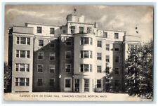 1944 Campus View Evans Hall Field Simmons College Boston Massachusetts Postcard picture