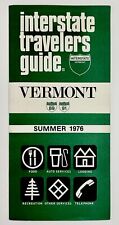 1976 Vermont Interstate Travelers Guide VTG Brochure Food Gas Lodging Recreation picture