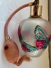 VINTAGE KIRCH GLASS BUTTERFLY PERFUME BOTTLE picture