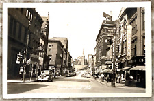 Baltimore Street Cumberland Maryland Street w/ Cars 1930s RPPC Postcard 3497 picture
