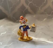 Spoontiques Vintage Pewter Salesman Clown w/ Swarovski Crystal & Gold Plating picture