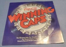 Coca Cola Winning Caps 1984 Break Dance Competition Entry With Pop Out Vinyl  picture