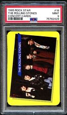 1985 ROCK STAR CONCERT CARD #18 THE ROLLING STONES PSA 9 MINT picture