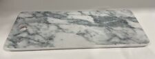 Food Network Stoneware Rectangle Marble Print On Top Of White Tray picture