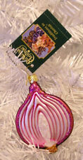 2022 RED ONION - OLD WORLD CHRISTMAS BLOWN GLASS ORNAMENT - NEW W/TAG picture