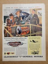 NOSTALGIC 1945 Print Ad Advertisement Oldsmobile General Motors Firepower WW2  picture
